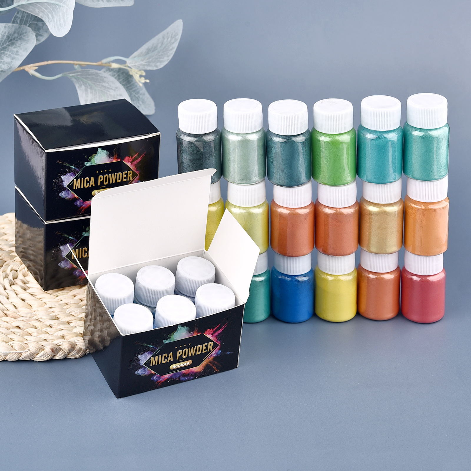 Resin Glitter Pack - 6 Colors/Set Pearl Powder Pigment DIY