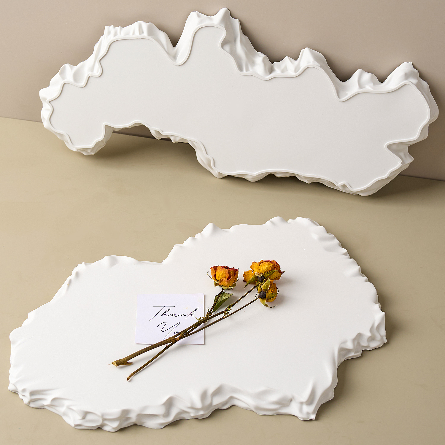 Serving Tray Mold - Irregular Large Tray Silicone Mold DIY