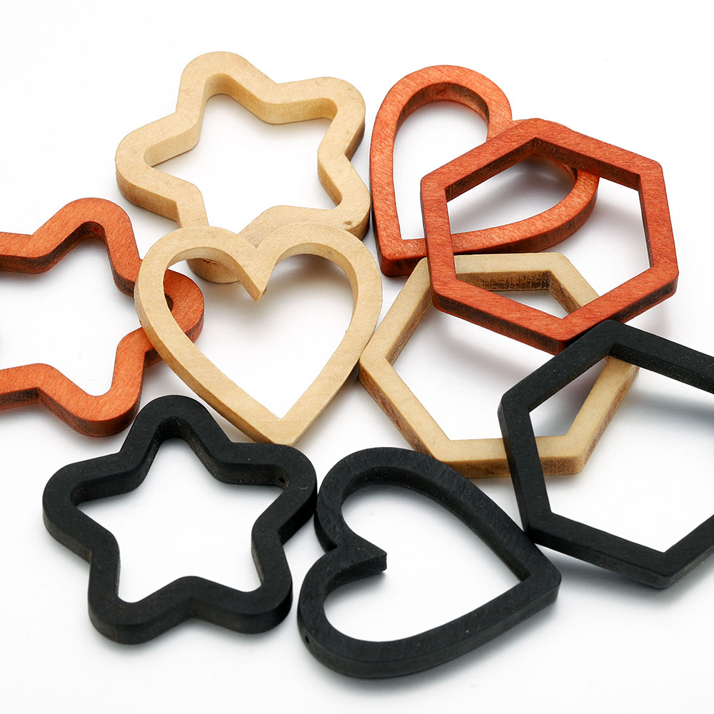 10pcs Wood Heart Square Silico - Resin Crafts incelemesi ve fiyatı