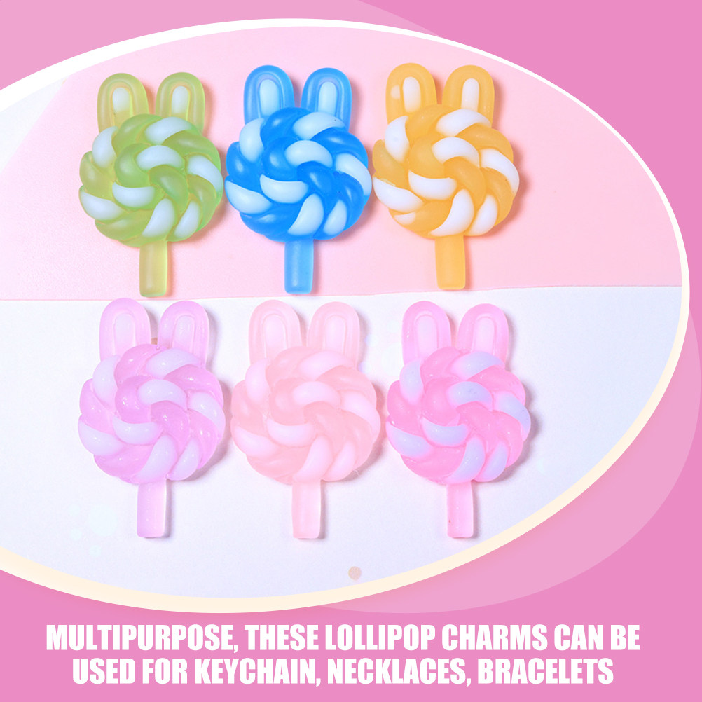 24Pcs Cute Cartoon Lollipop Ch - Resin Craft Supplies incelemesi ve fiyatı