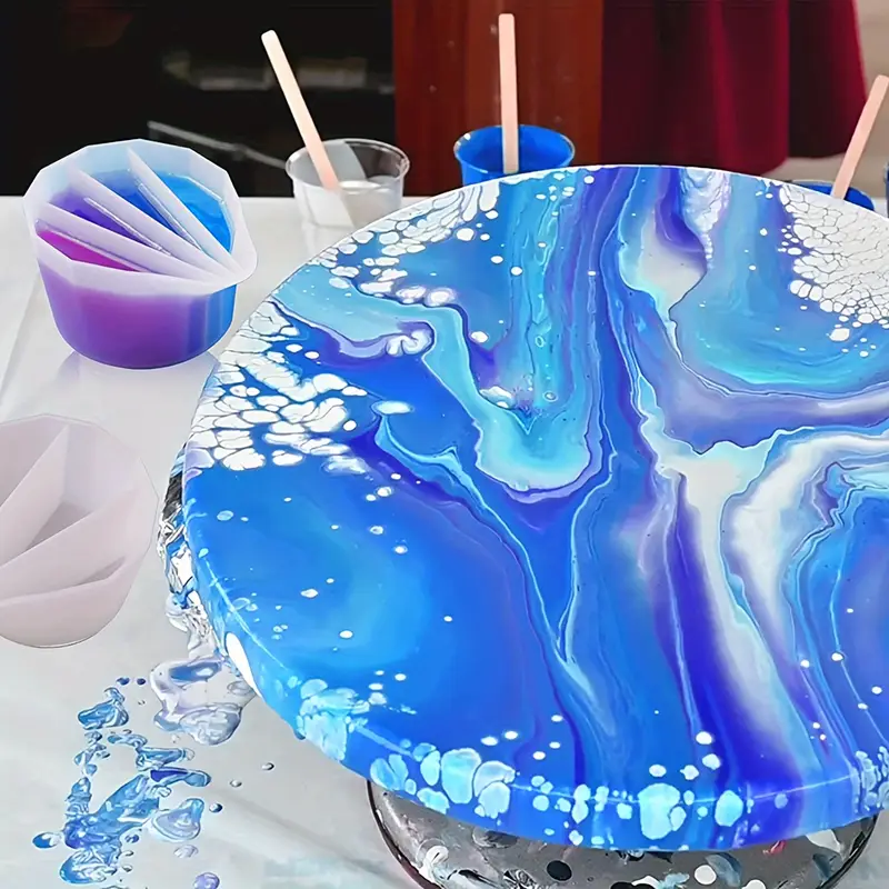 Split Cup For Paint Pouring,Re - Mixing Cup Silicone incelemesi ve fiyatı