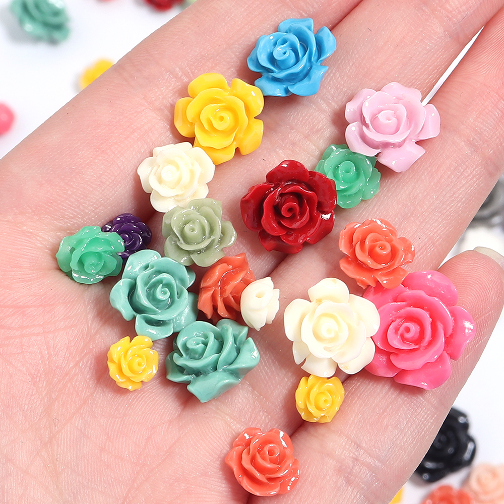 10pcs 6 8 10 12 15mm Imitation - Flower Preservation Resin incelemesi ve fiyatı