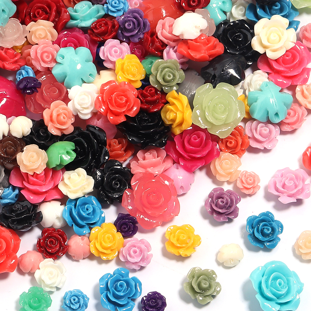 10pcs 6 8 10 12 15mm Imitation - Flower Preservation Resin incelemesi ve fiyatı