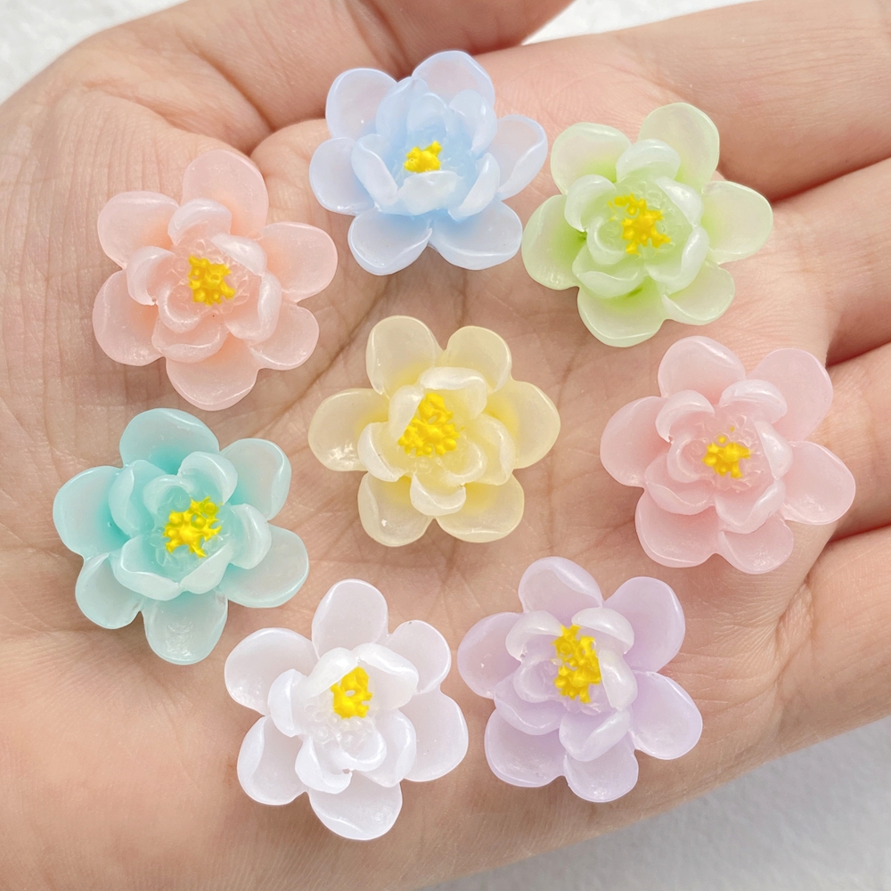 10Pcs New Cute Cartoon Flower  - Flower Preservation Resin incelemesi ve fiyatı