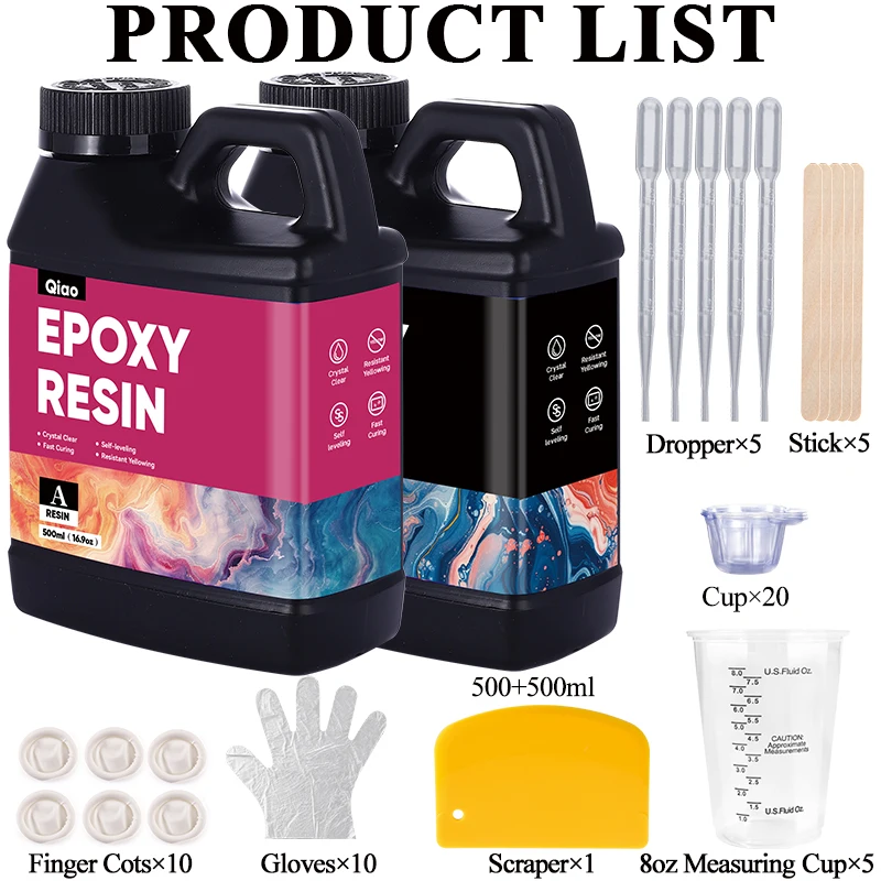 500ml 1000ml Easy Mixing Epoxy - Epoxy Uv Resin Kit incelemesi ve fiyatı