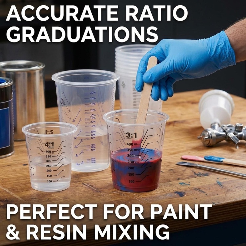 Transparent Plastic Measuring  - Mixing Cup Silicone incelemesi ve fiyatı