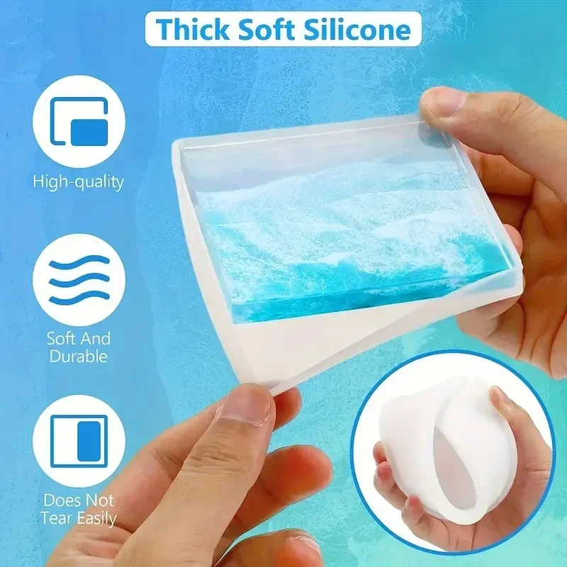 5Pcs/Set DlY Epoxy Resin Cup C - Serving Tray Mold incelemesi ve fiyatı