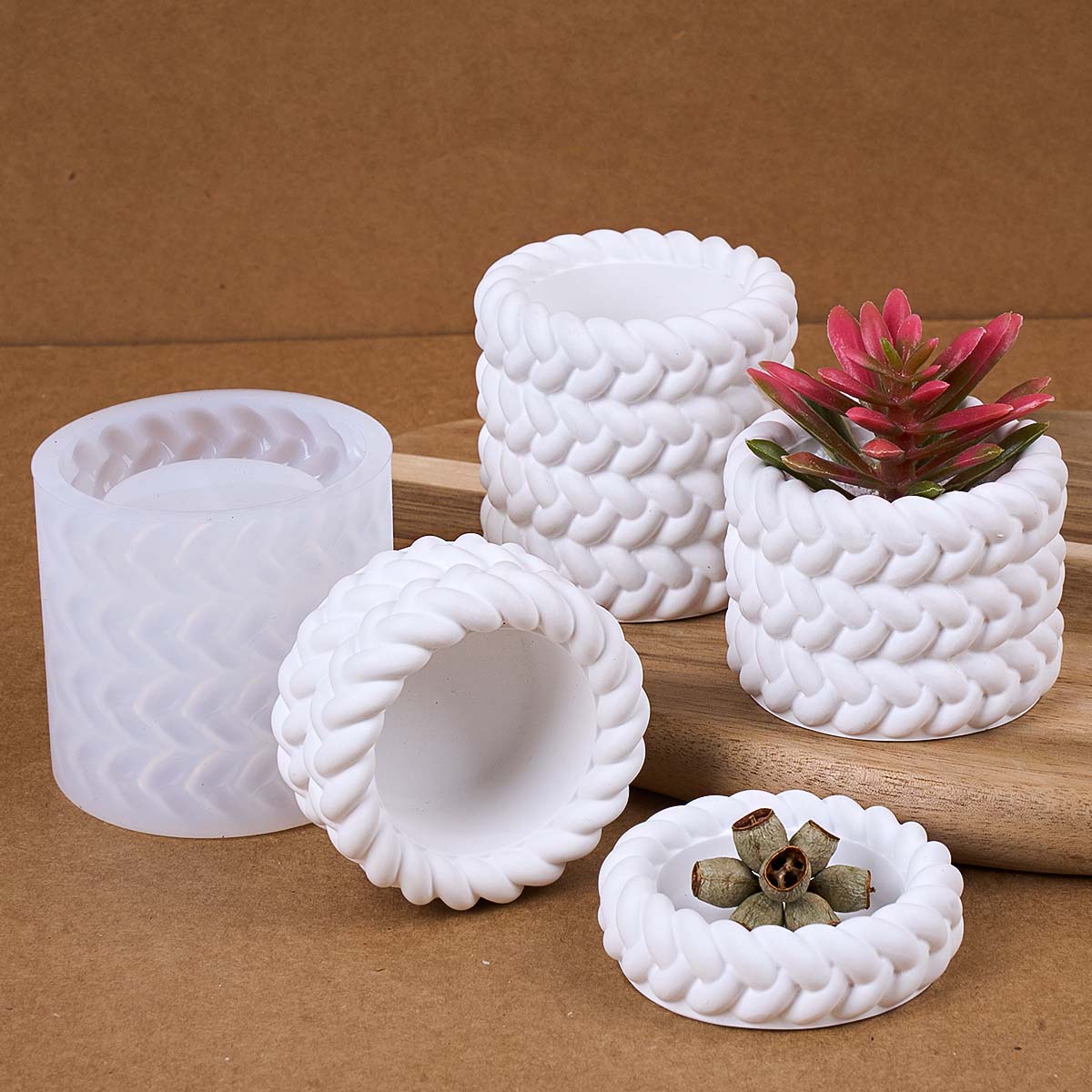 1/2/3/4 Floors Hemp Rope Candl - Serving Tray Mold incelemesi ve fiyatı