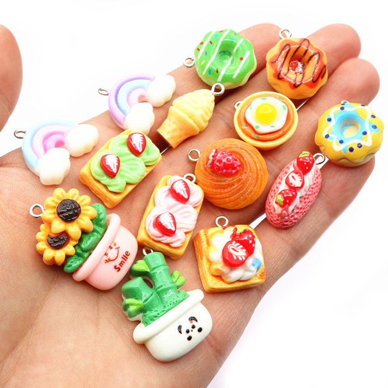 10pcs Mixed Colors Resin Cute  - Flower Preservation Resin incelemesi ve fiyatı