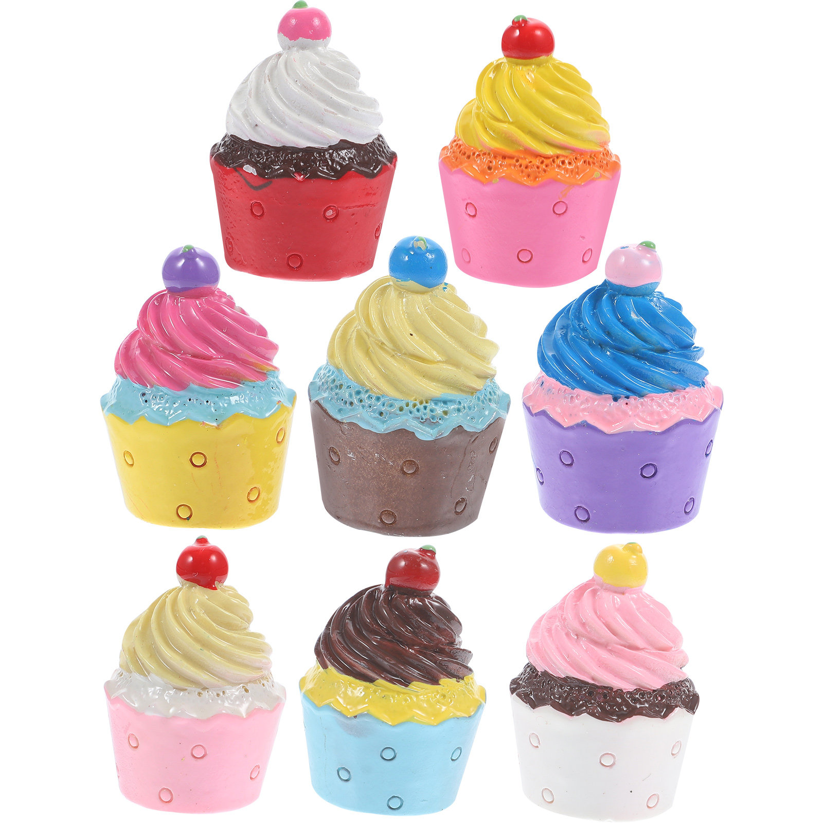 8Pcs Resin Simulated Cupcake D - Resin Craft Supplies incelemesi ve fiyatı