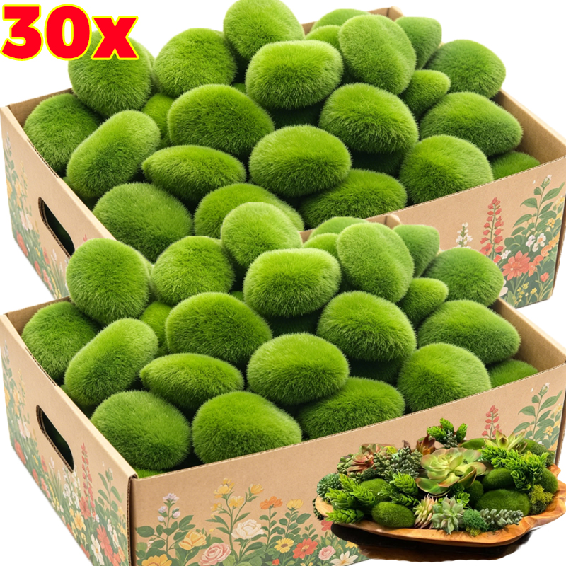 5/30pcs Simulation Moss Stone  - Terrarium Moss Art incelemesi ve fiyatı