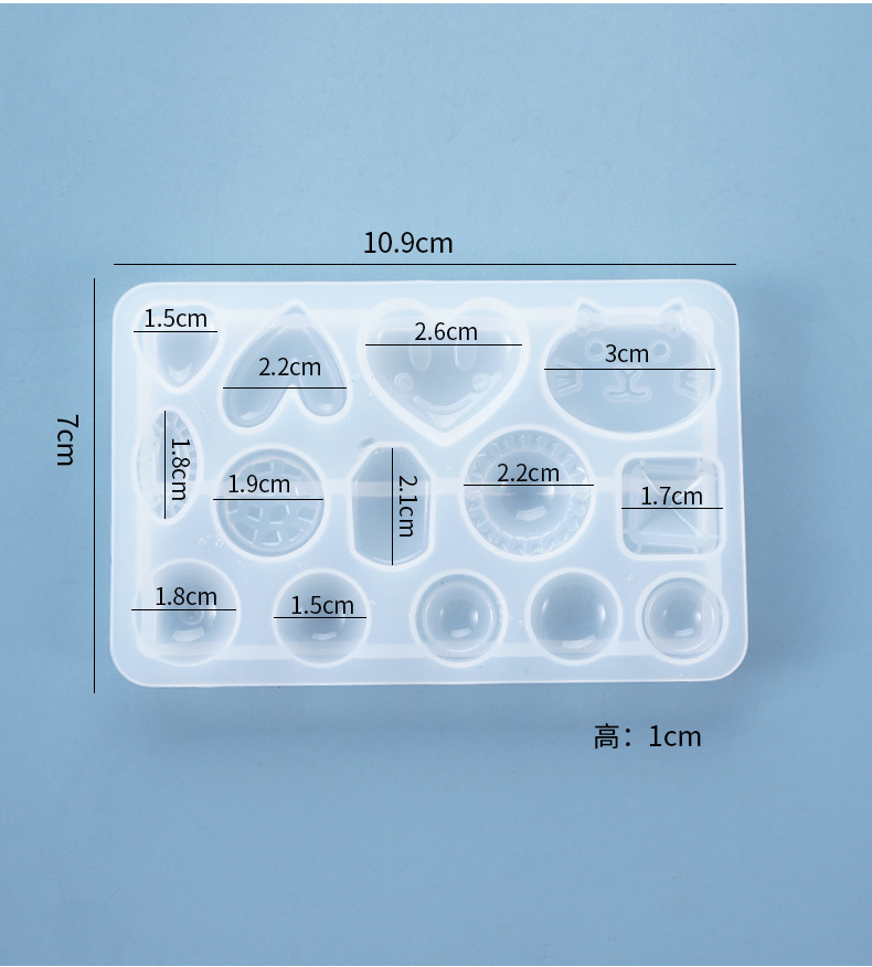 Irregular Geometric Love Heart - Flower Preservation Resin incelemesi ve fiyatı