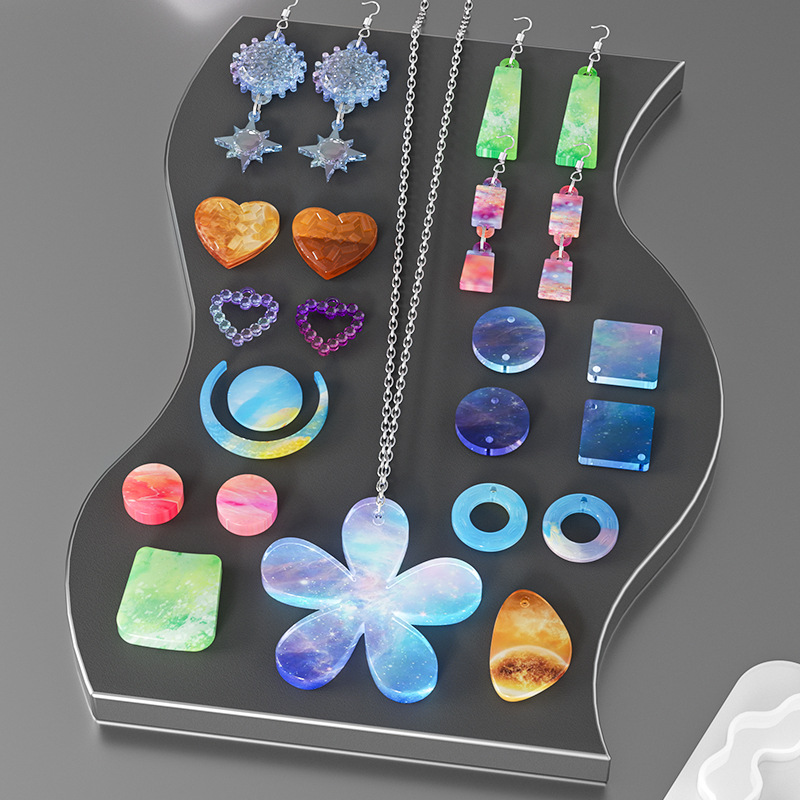 Irregular Geometric Love Heart - Flower Preservation Resin incelemesi ve fiyatı