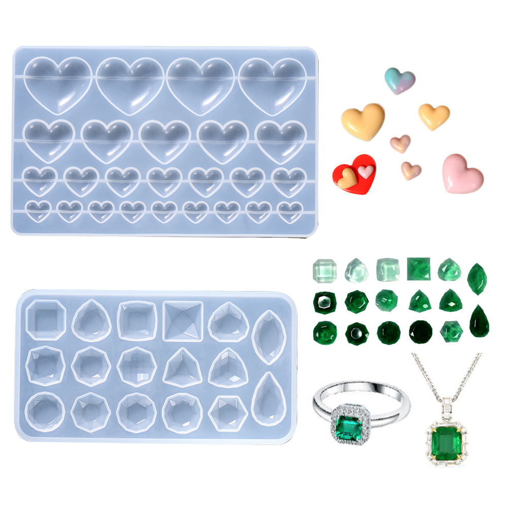Love Heart Silicone Mold Jewel - Flower Preservation Resin incelemesi ve fiyatı