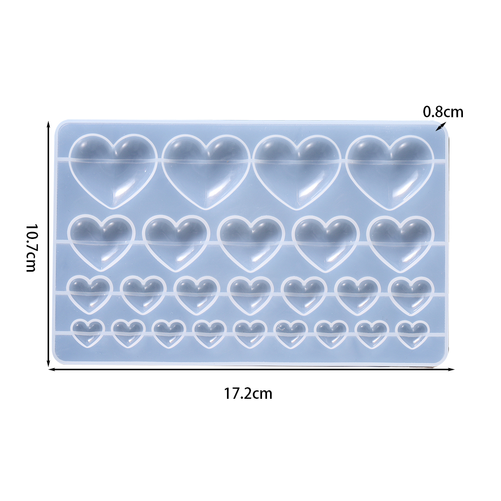 Love Heart Silicone Mold Jewel - Flower Preservation Resin incelemesi ve fiyatı
