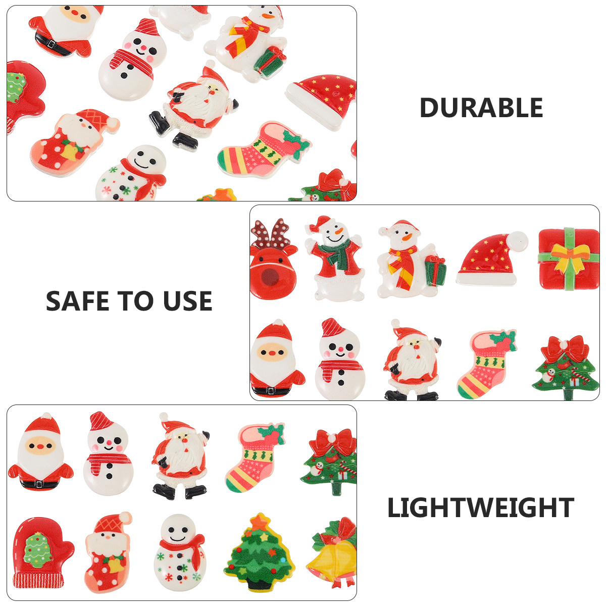 30Pcs Christmas Cartoon Resin  - Resin Craft Supplies incelemesi ve fiyatı