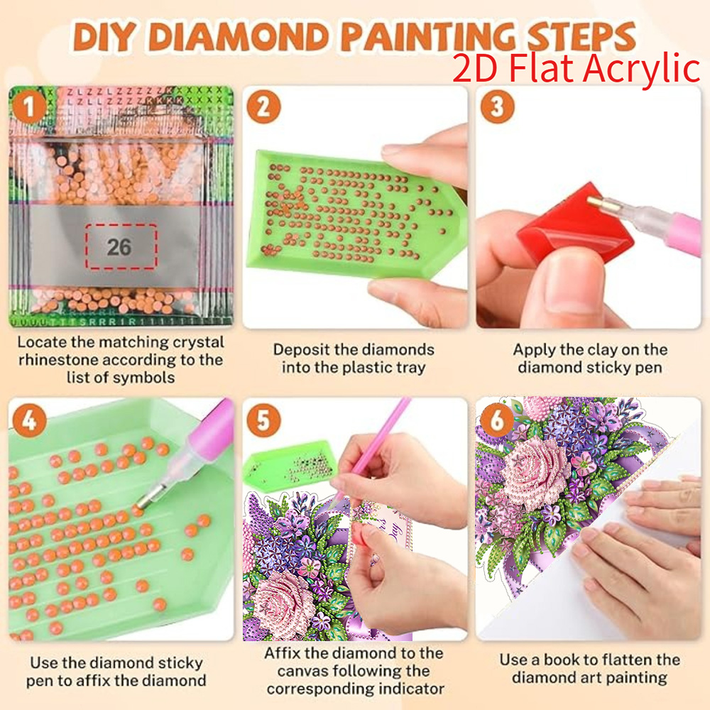 2D Flat Acrylic, 5D DIY Diamon - Resin Craft For Beginners incelemesi ve fiyatı