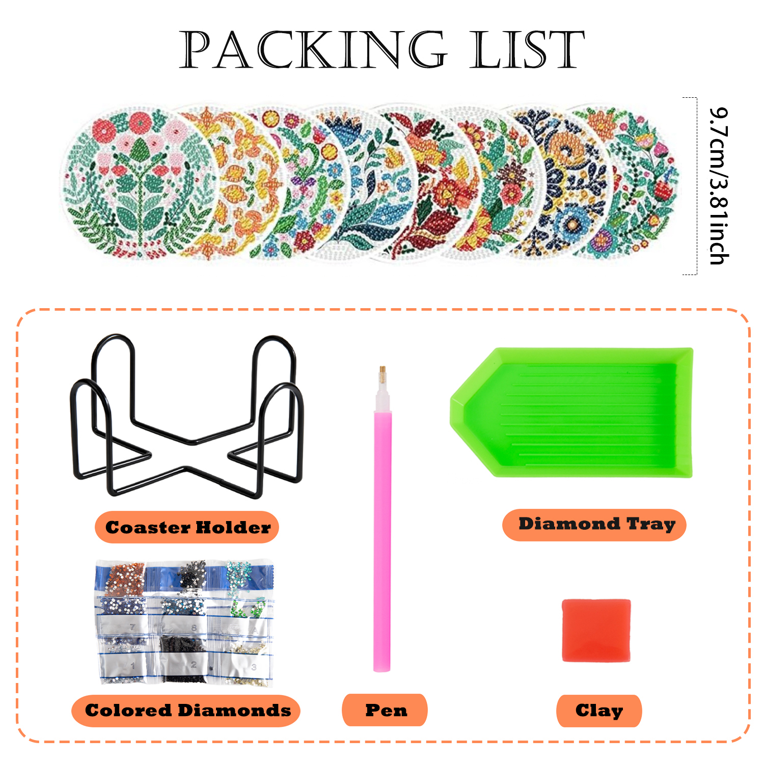 8-piece set/Diamond painting c - Resin Craft Kit incelemesi ve fiyatı