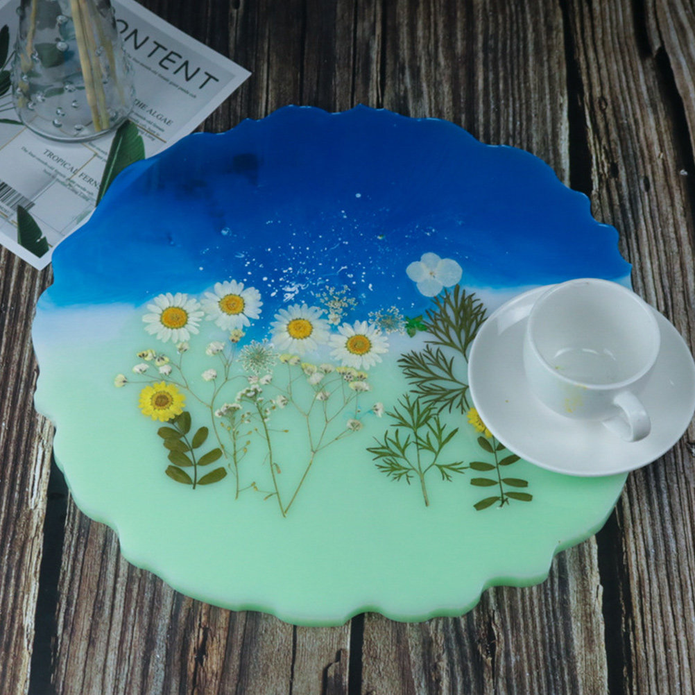 2Pcs Crystal Resin Silicone Tr - Serving Tray Mold incelemesi ve fiyatı