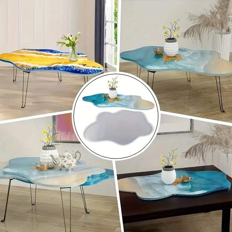 Large 61cm Irregular tray epox - Resin Ocean Wave Mold incelemesi ve fiyatı