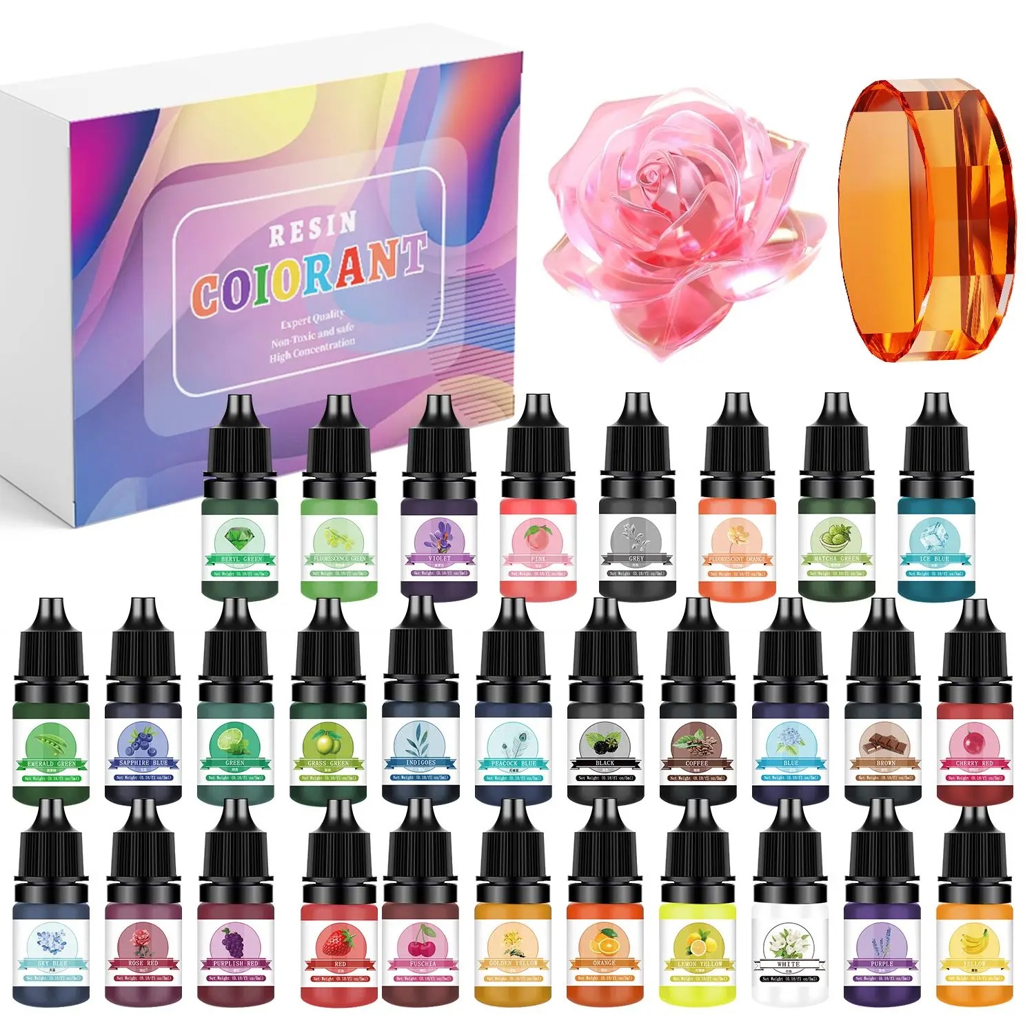 30Colors 5ml Epoxy Resin Pigme - Epoxy Uv Resin Kit incelemesi ve fiyatı