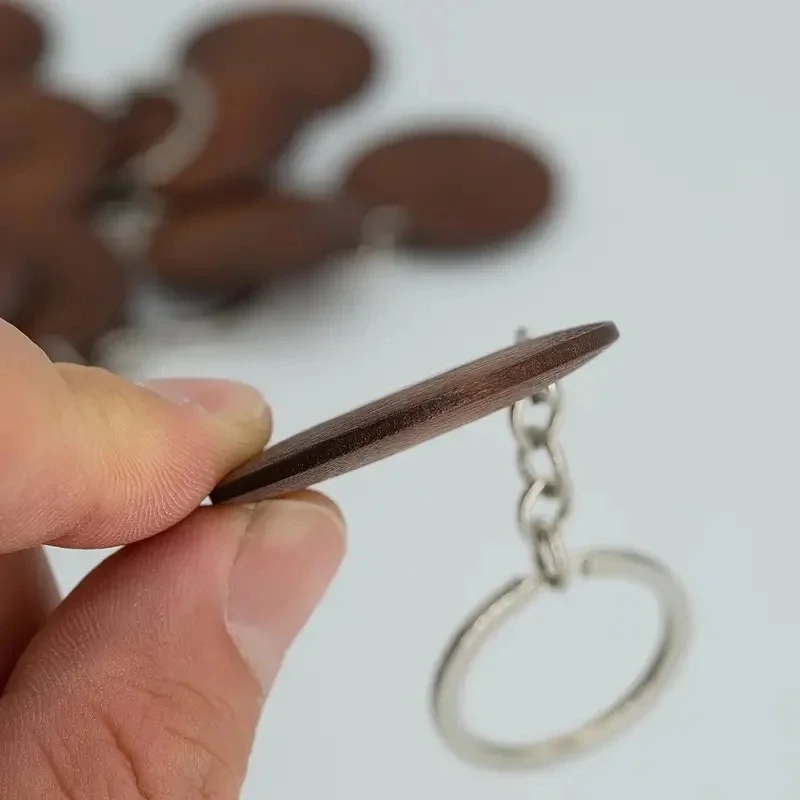 10Pcs Wooden Keychains Vintage - Wood Ring Blank incelemesi ve fiyatı
