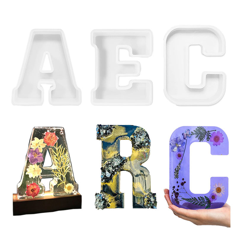 1pc A-Z Letter Silicone Molds  - Resin Craft Ideas incelemesi ve fiyatı