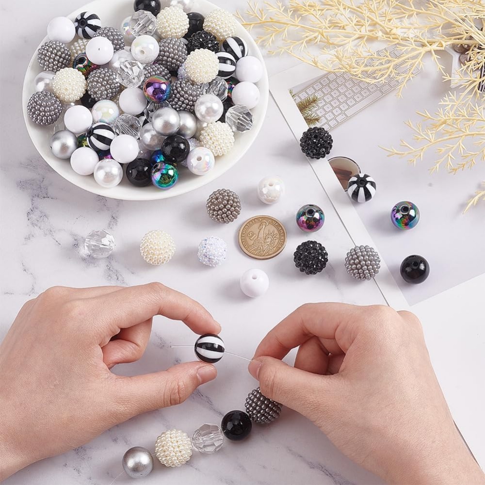 106pcs Chunky Beads 12 Styles  - Resin Crafts incelemesi ve fiyatı