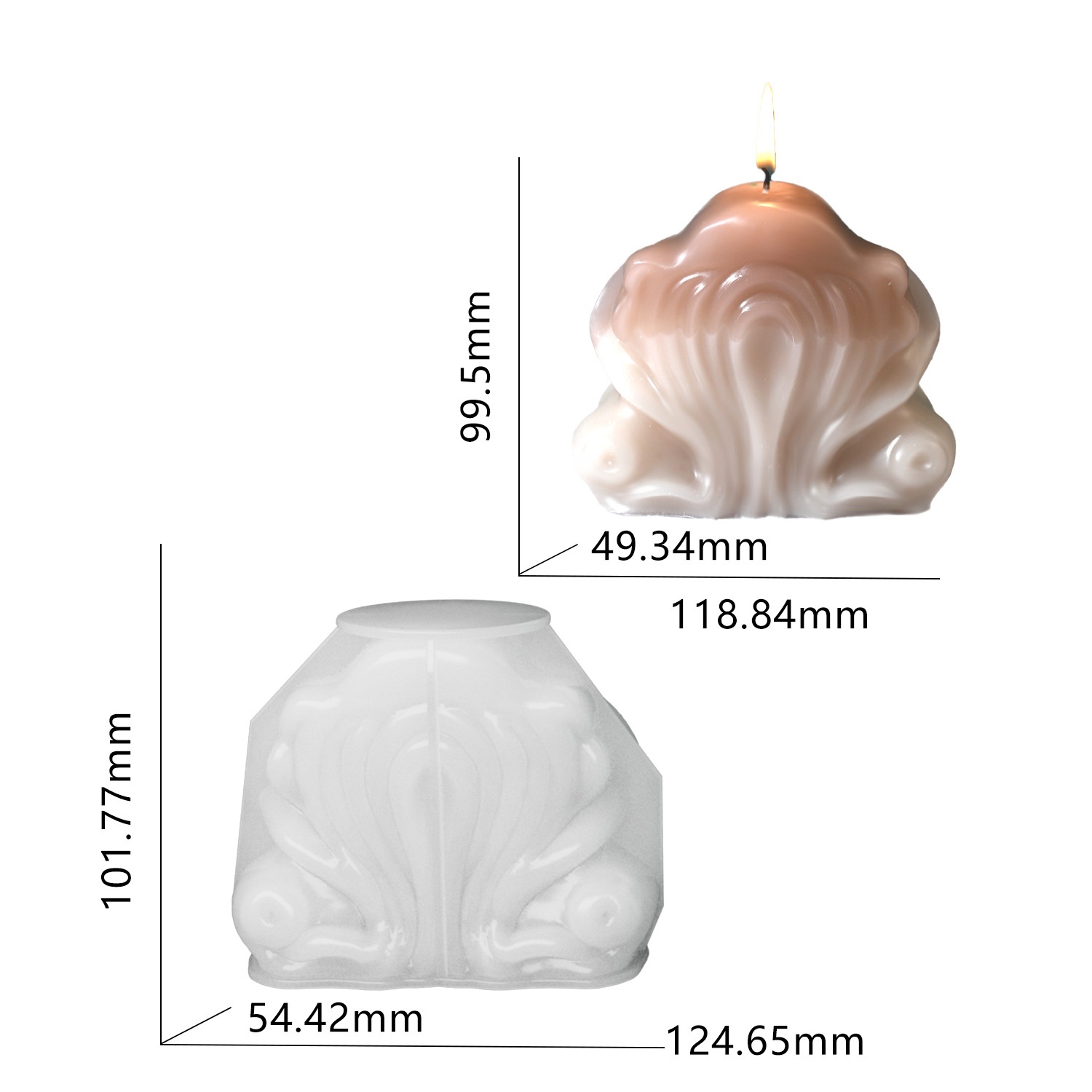 Ocean Shell Candle Silicone Mo - Resin Ocean Wave Mold incelemesi ve fiyatı
