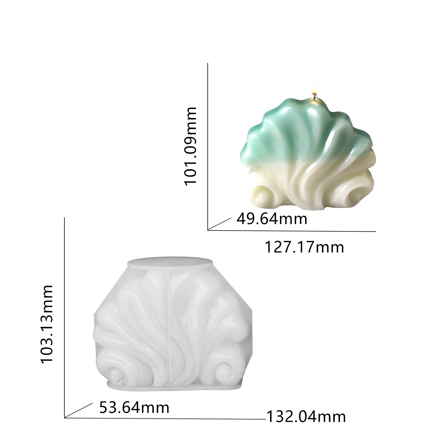 Ocean Shell Candle Silicone Mo - Resin Ocean Wave Mold incelemesi ve fiyatı