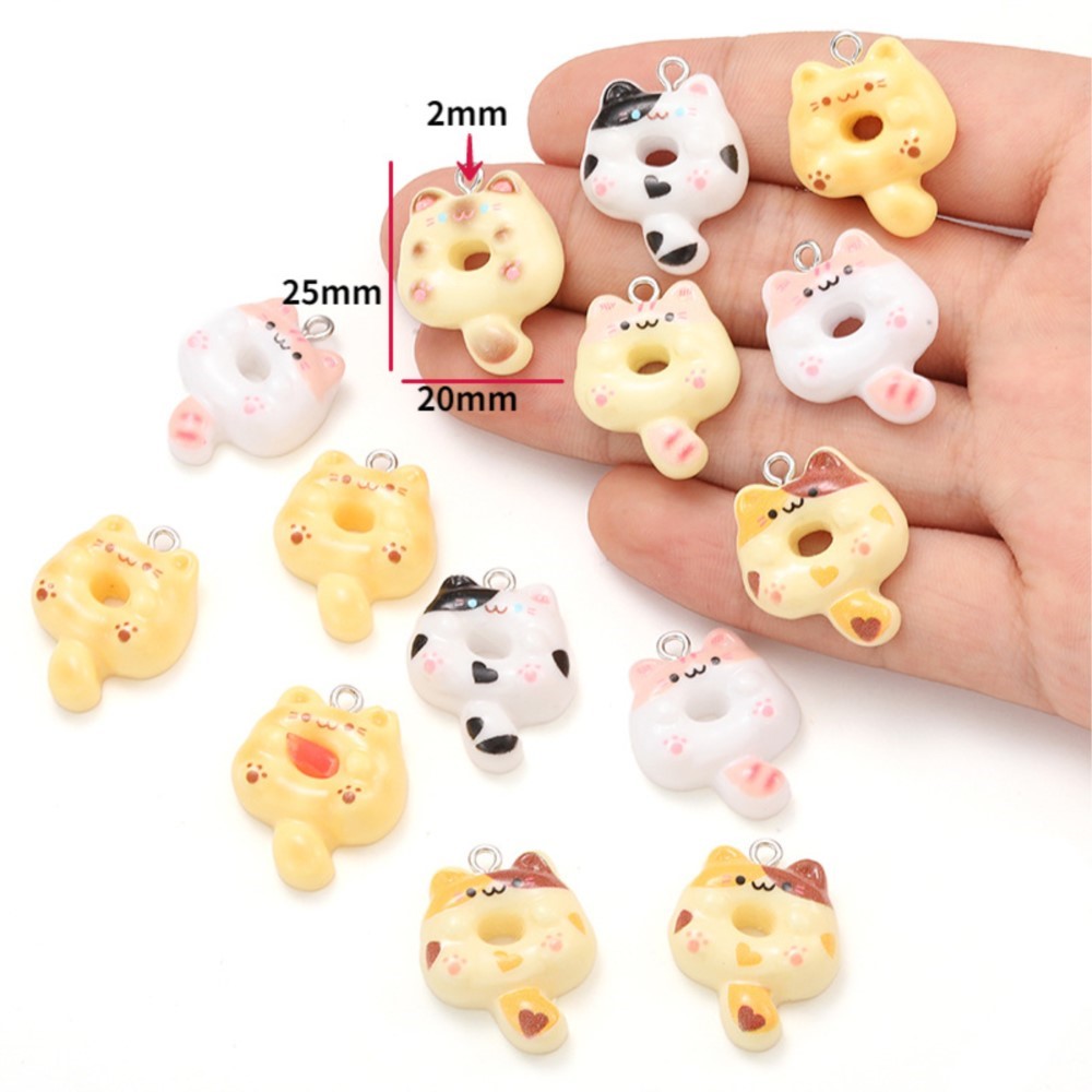 10Pcs Kawaii Cartoon Cat Resin - Resin Crafts Diy incelemesi ve fiyatı