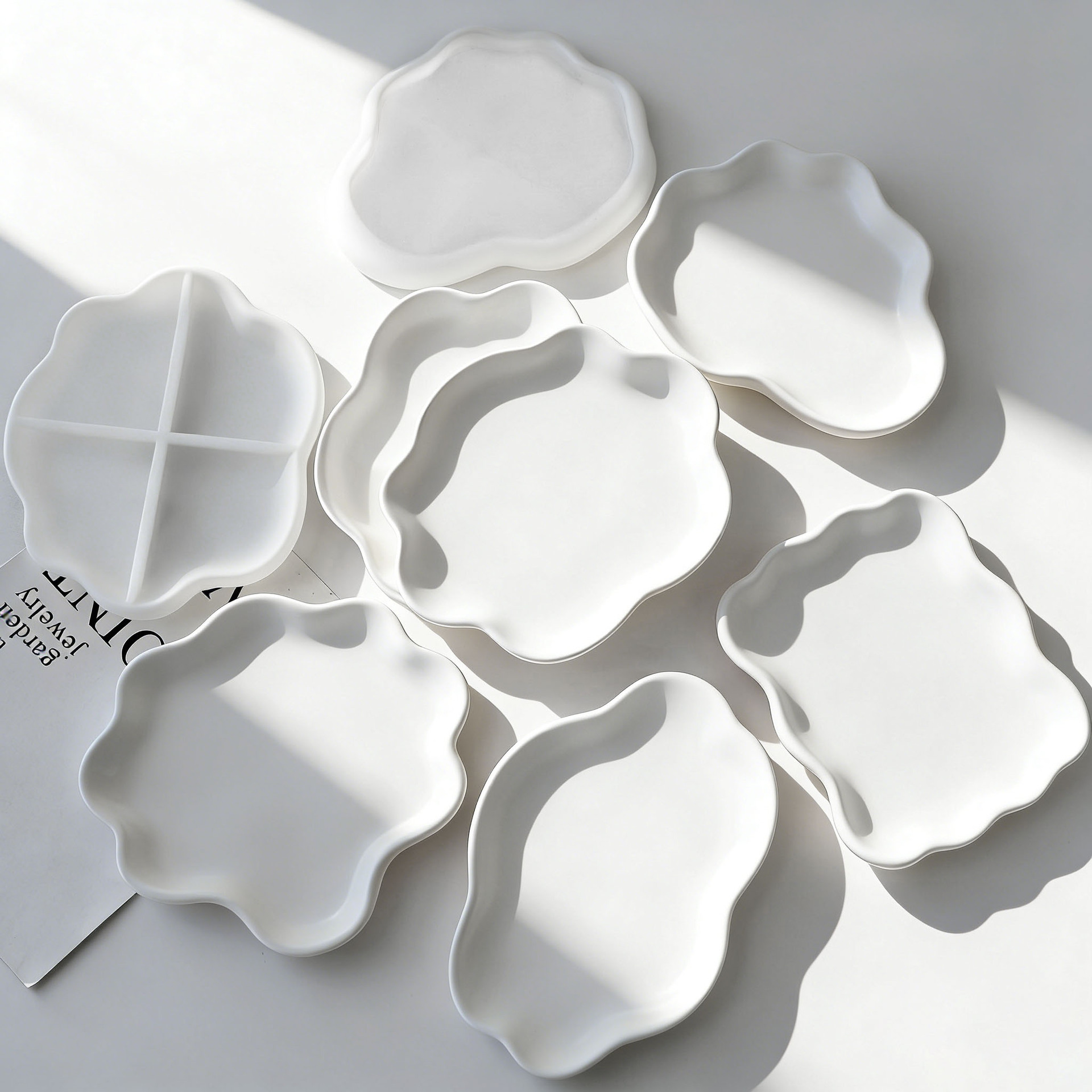 DIY Geometric Wave Plaster Coa - Serving Tray Mold incelemesi ve fiyatı