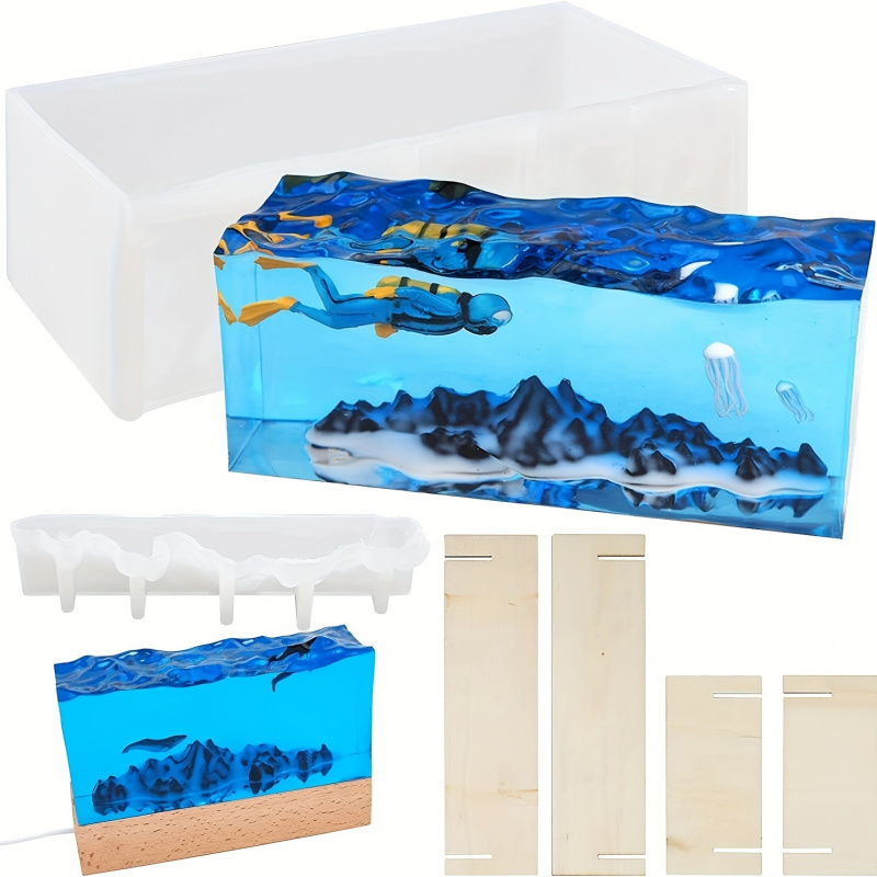 1Set of Ocean Wave Resin Molds - Resin Ocean Wave Mold incelemesi ve fiyatı