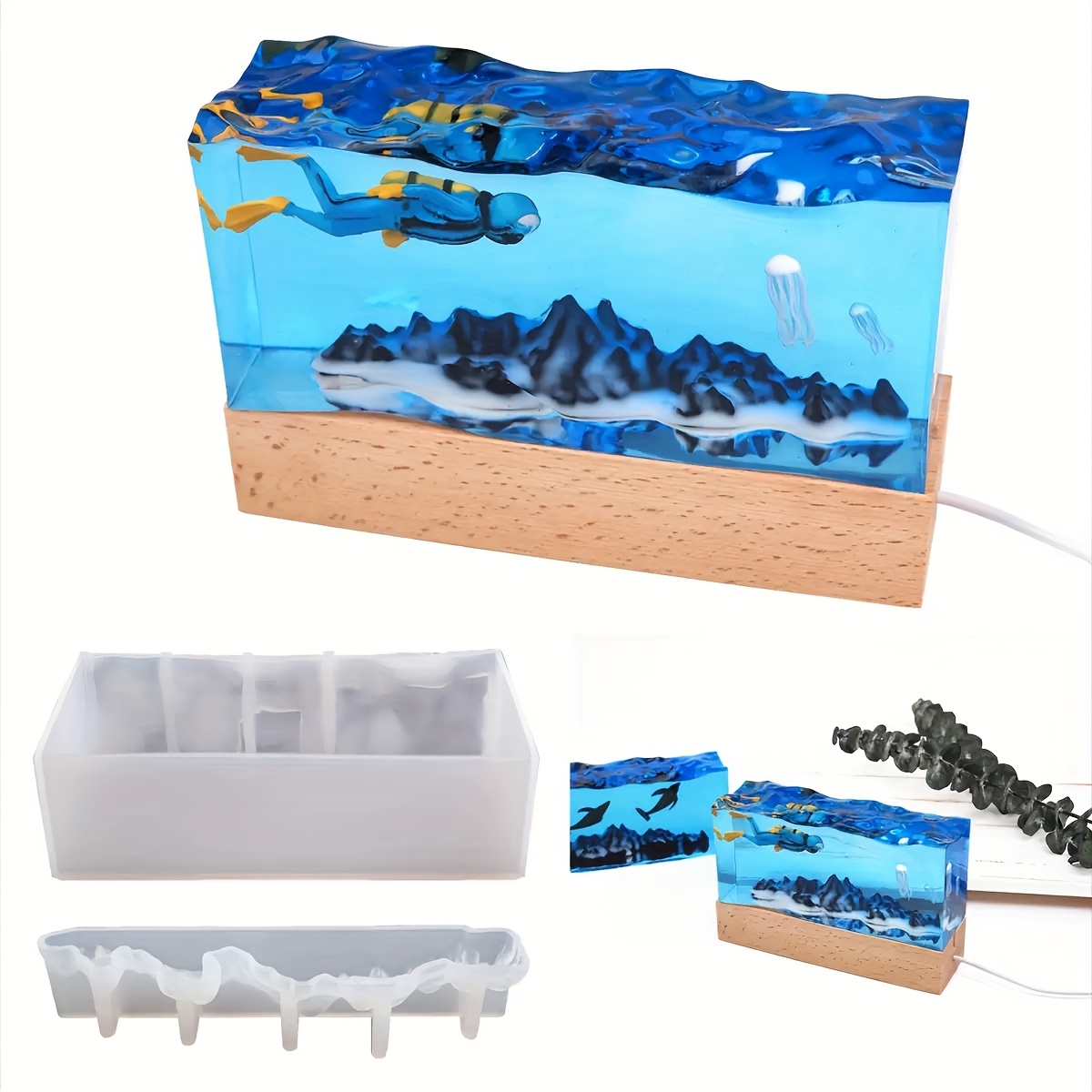 1Set of Ocean Wave Resin Molds - Resin Ocean Wave Mold incelemesi ve fiyatı