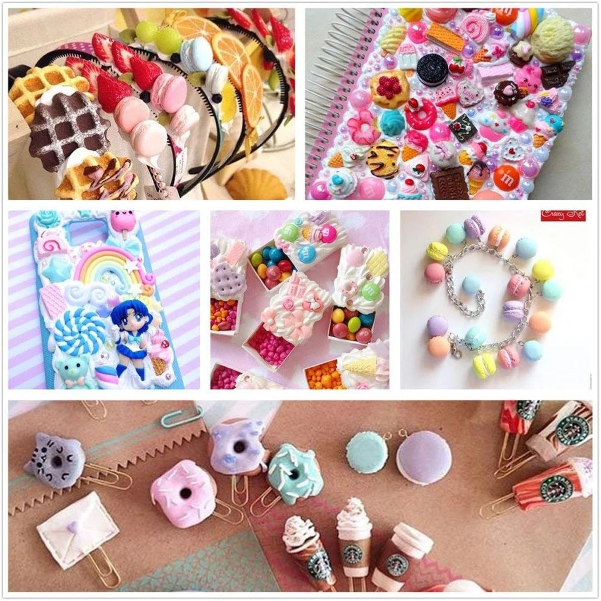 30pcs Random Candy Slime Charm - Resin Crafts Diy incelemesi ve fiyatı