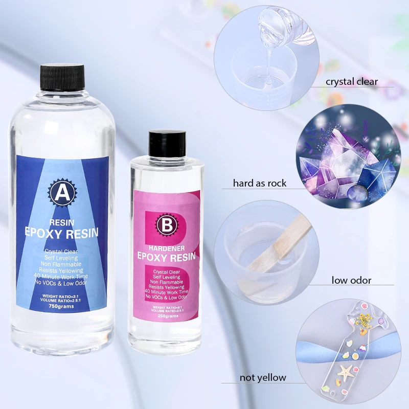 Epoxy Resin Kit Crystal Clear  - Mixing Cup Silicone incelemesi ve fiyatı
