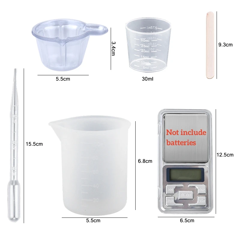 Epoxy Resin Kit Crystal Clear  - Mixing Cup Silicone incelemesi ve fiyatı