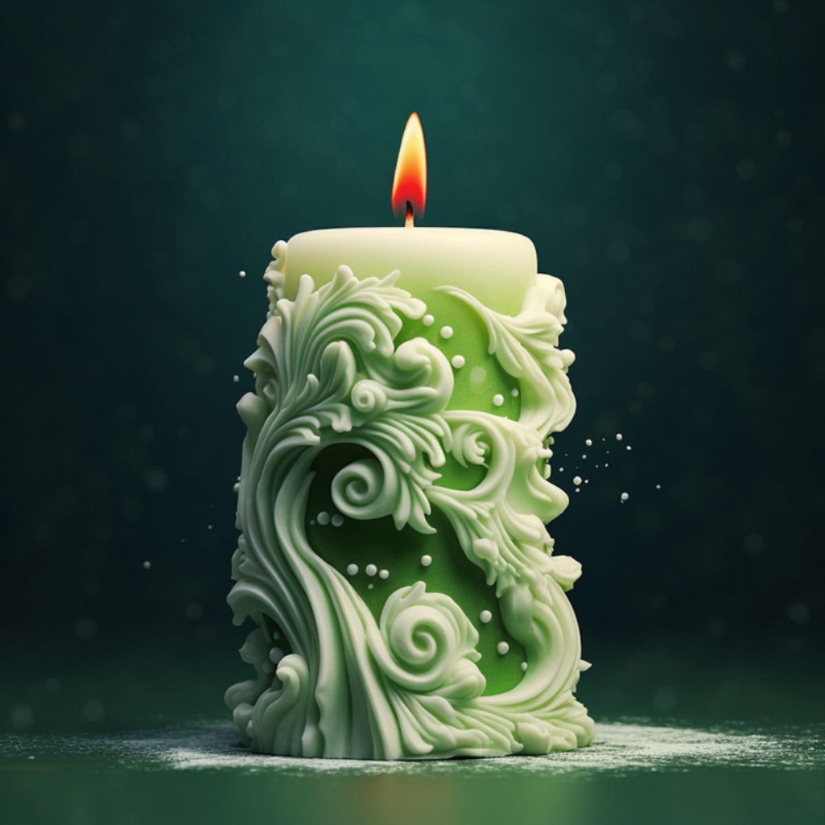 geometry Carved Cylindrical Si - Resin Ocean Wave Mold incelemesi ve fiyatı
