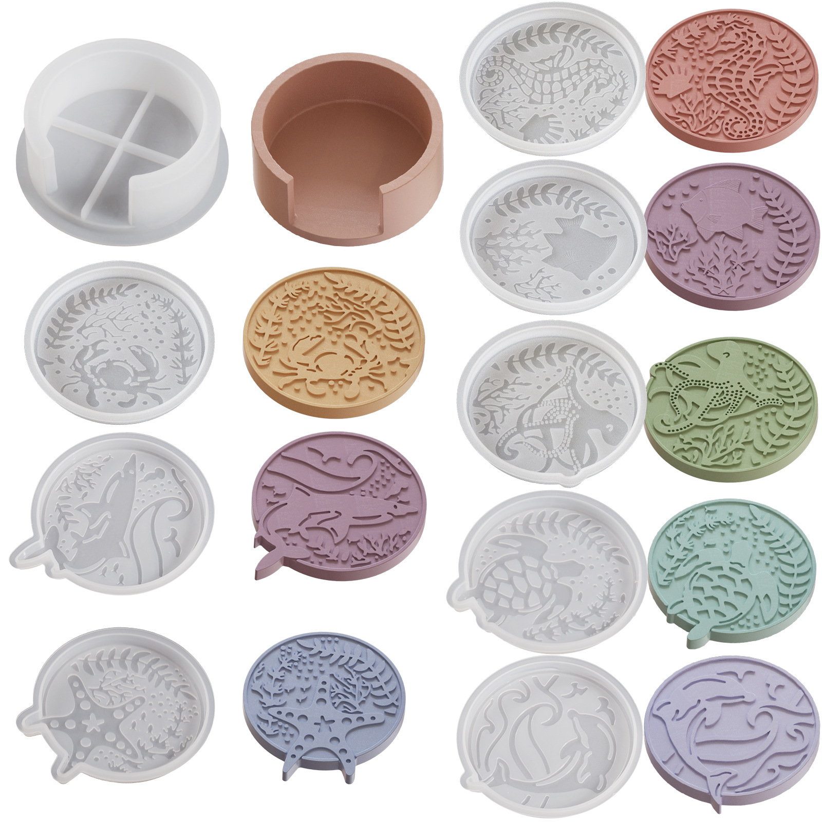Plaster Coaster Storage Base M - Resin Ocean Wave Mold incelemesi ve fiyatı