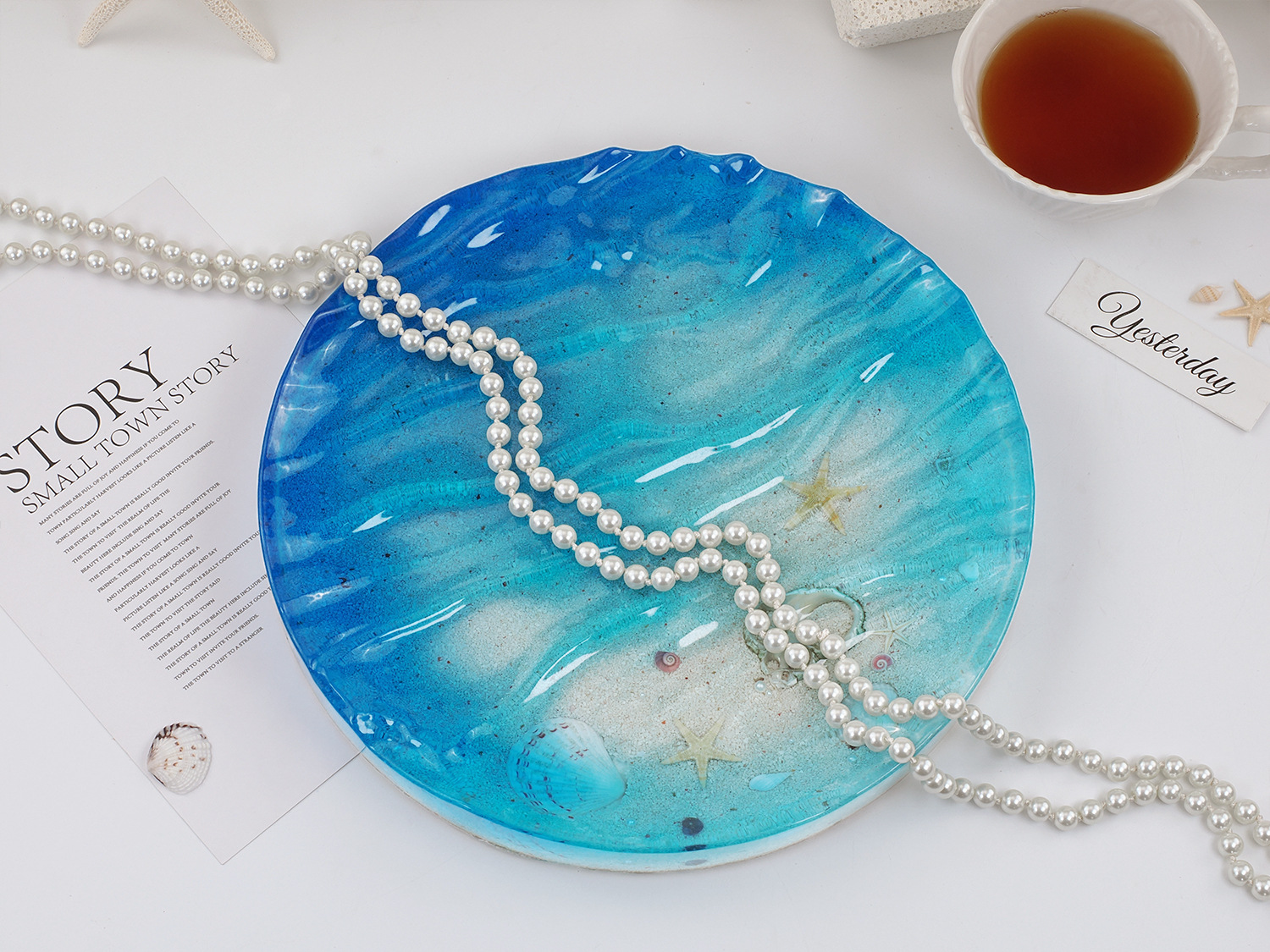 Sea Wave Tray Crystal Epoxy Re - Resin Ocean Wave Mold incelemesi ve fiyatı