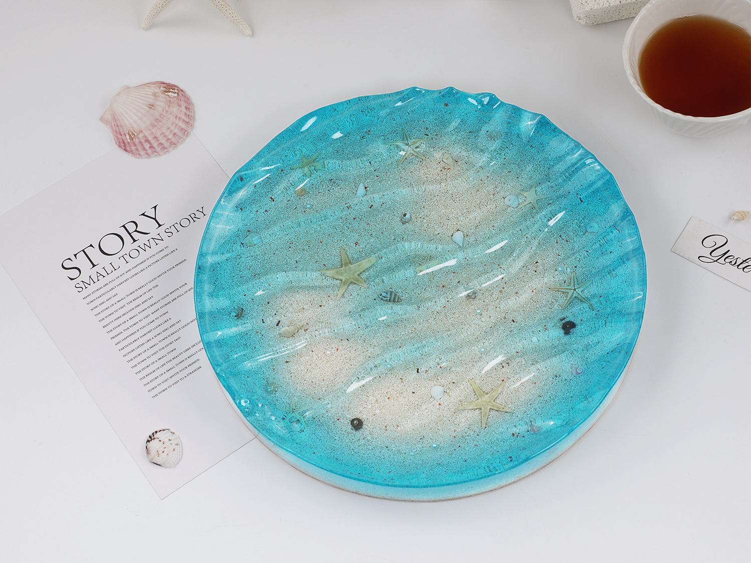 Sea Wave Tray Crystal Epoxy Re - Resin Ocean Wave Mold incelemesi ve fiyatı