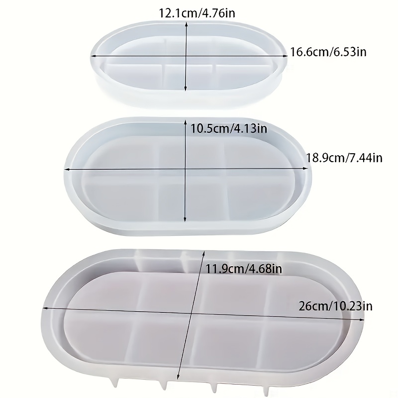 Oval silicone mold for concret - Serving Tray Mold incelemesi ve fiyatı