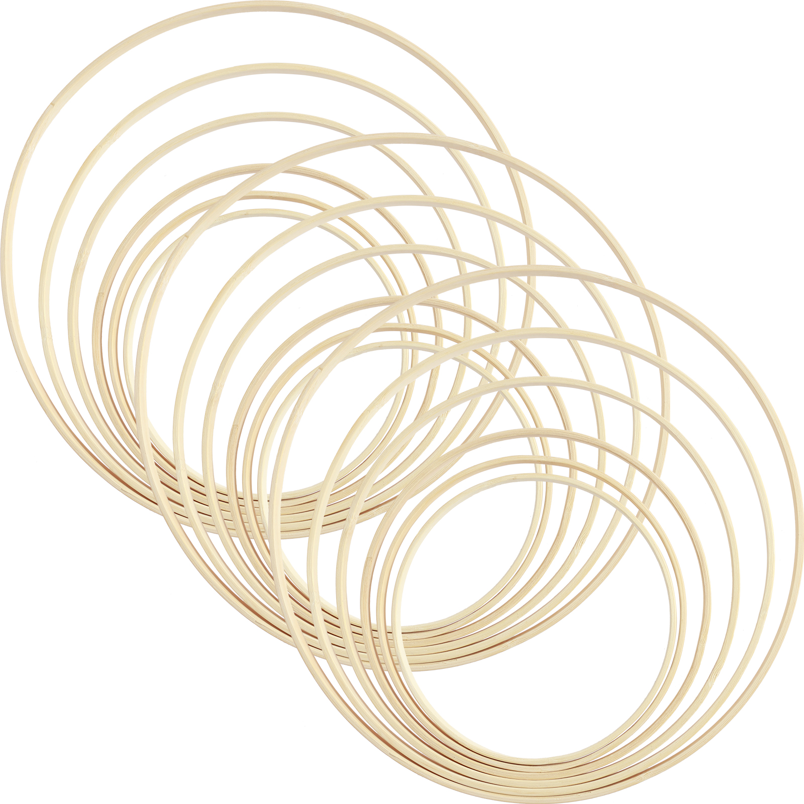 18Pcs Bamboo Rings Set 6 Sizes - Wood Ring Blank incelemesi ve fiyatı