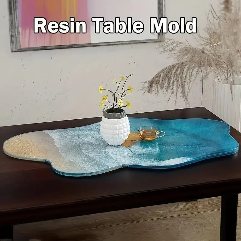 Large 61cm Irregular tray epox - Resin Ocean Wave Mold incelemesi ve fiyatı