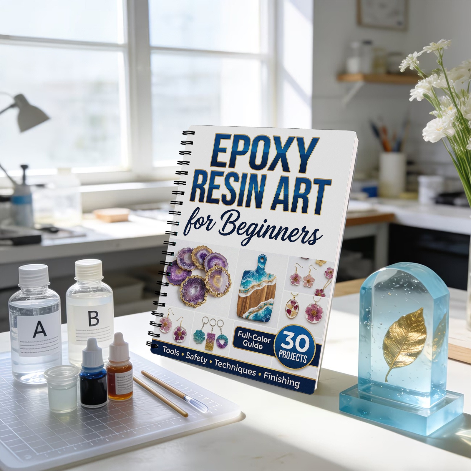 Epoxy Resin Art Book Guide Lea - Resin Craft For Beginners incelemesi ve fiyatı