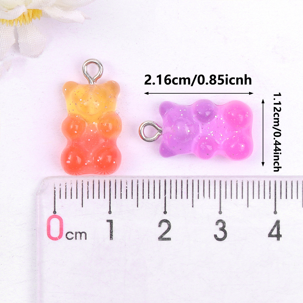 60pcs Dual Color Resin Bear Sh - Resin Craft Supplies incelemesi ve fiyatı