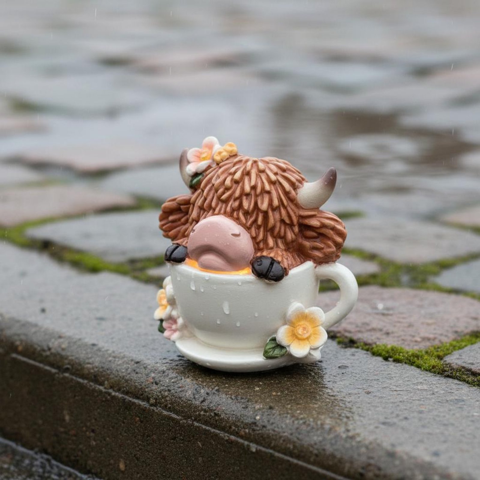 Highland Cow Garden Light Resi - Resin Crafts incelemesi ve fiyatı
