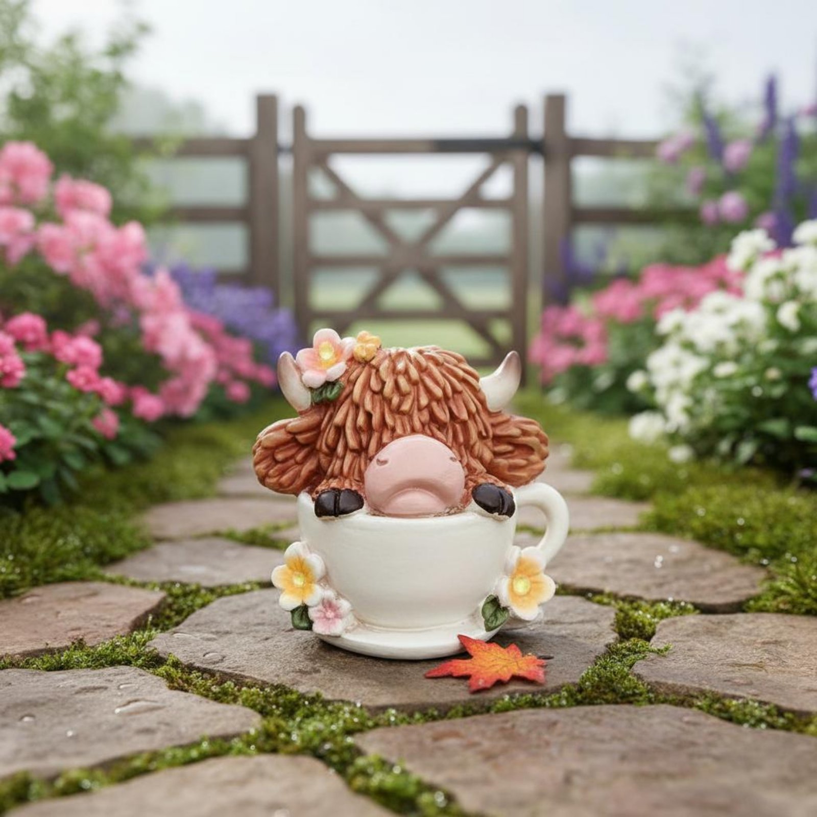 Highland Cow Garden Light Resi - Resin Crafts incelemesi ve fiyatı