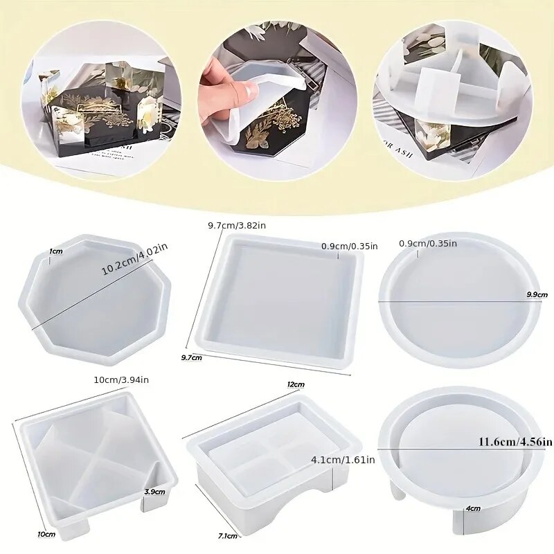 Coaster Resin Molds Set Includ - Serving Tray Mold incelemesi ve fiyatı