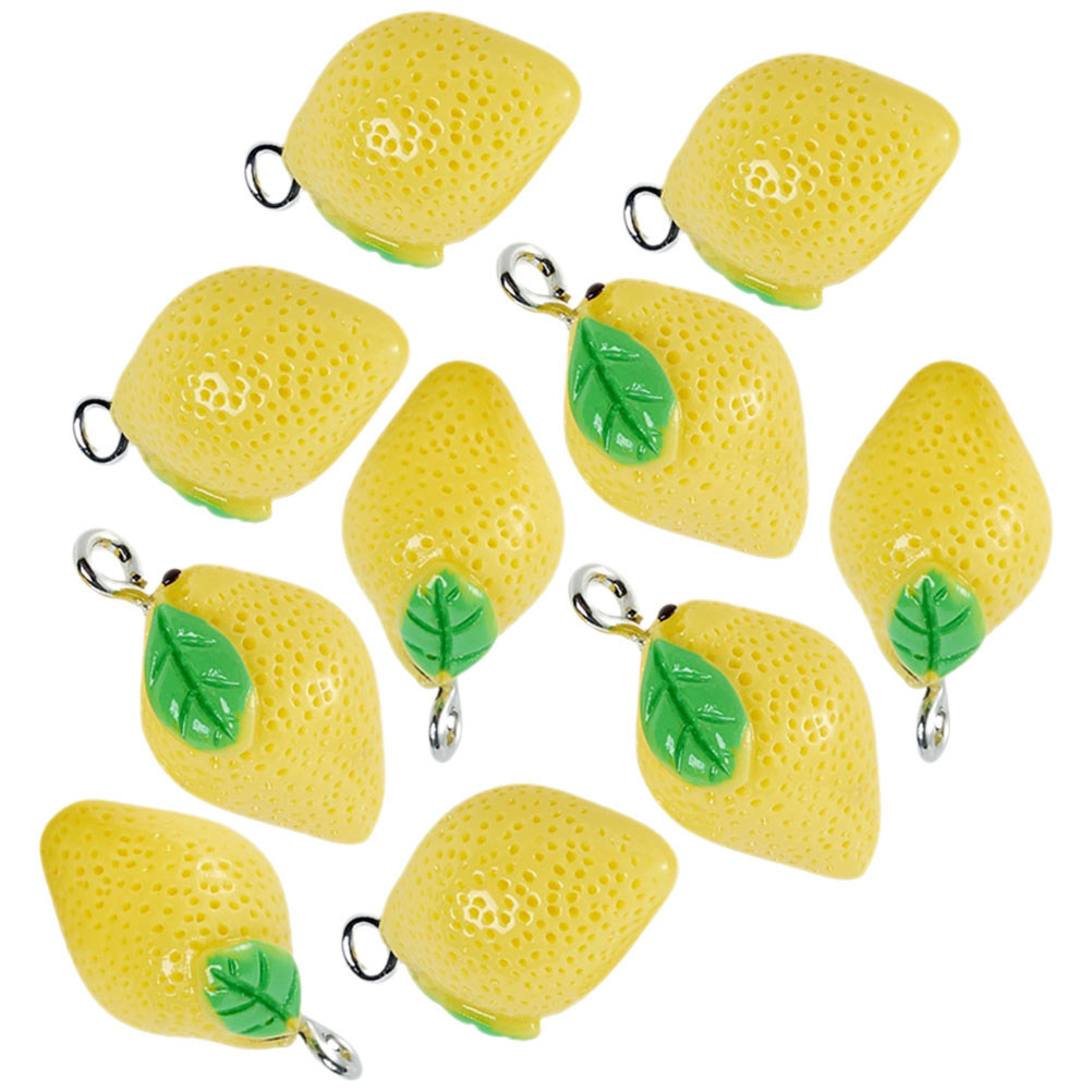 10Pcs Mini Lemon Charms Resin  - Resin Crafts incelemesi ve fiyatı